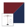Picture of Burgundy Marine Blue | 7.5' Wood Frame Market Umbrella Sunbrella® Awning Fabric