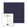 Picture of Captain Navy | 7.5' Wood Frame Market Umbrella Sunbrella® Awning Fabric
