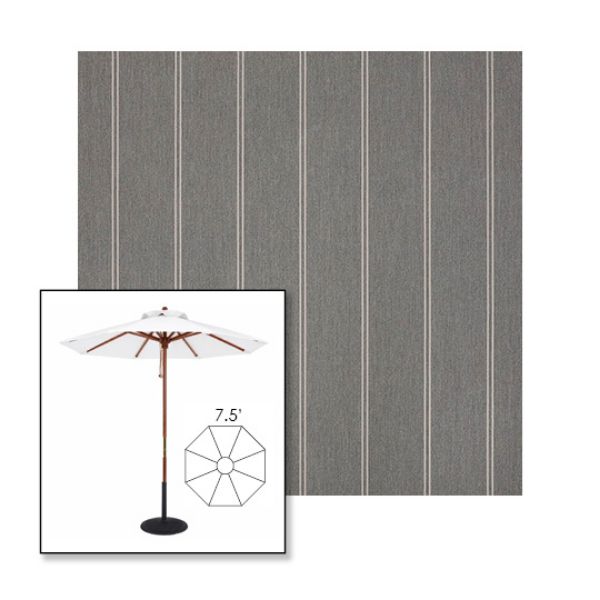 Picture of Cooper Ash | 7.5' Wood Frame Market Umbrella Sunbrella® Awning Fabric