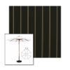 Picture of Cooper Black | 7.5' Wood Frame Market Umbrella Sunbrella® Awning Fabric