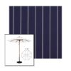Picture of Cooper Navy | 7.5' Wood Frame Market Umbrella Sunbrella® Awning Fabric