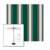 Picture of Forest Green Fancy | 7.5' Wood Frame Market Umbrella Sunbrella® Awning Fabric