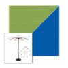 Picture of Ginkgo Pacific Blue | 7.5' Wood Frame Market Umbrella Sunbrella® Awning Fabric
