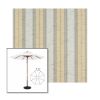 Picture of Grey Beige Chip Fancy | 7.5' Wood Frame Market Umbrella Sunbrella® Awning Fabric