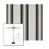 Picture of Grey Black White | 7.5' Wood Frame Market Umbrella Sunbrella® Awning Fabric