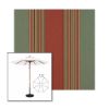 Picture of Henna Fern Vintage | 7.5' Wood Frame Market Umbrella Sunbrella® Awning Fabric