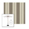Picture of Moreland Taupe | 7.5' Wood Frame Market Umbrella Sunbrella® Awning Fabric