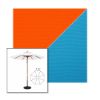 Picture of Orange Azure | 7.5' Wood Frame Market Umbrella Sunbrella® Awning Fabric