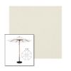 Picture of Oyster | 7.5' Wood Frame Market Umbrella Sunbrella® Awning Fabric