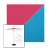 Picture of Pink Azure | 7.5' Wood Frame Market Umbrella Sunbrella® Awning Fabric