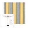 Picture of Rodanthe Metallic | 7.5' Wood Frame Market Umbrella Sunbrella® Awning Fabric