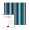 Picture of Saxon Cascade | 7.5' Wood Frame Market Umbrella Sunbrella® Awning Fabric