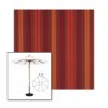 Picture of Saxon Chili | 7.5' Wood Frame Market Umbrella Sunbrella® Awning Fabric