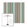 Picture of Taupe 2 | 7.5' Wood Frame Market Umbrella Sunbrella® Awning Fabric
