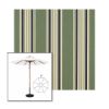 Picture of Ashford Forest | 9' Wood Frame Market Umbrella Sunbrella® Awning Fabric