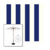 Picture of Beaufort Captain Navy | 9' Wood Frame Market Umbrella Sunbrella® Awning Fabric