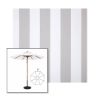 Picture of Beaufort Cloud | 9' Wood Frame Market Umbrella Sunbrella® Awning Fabric