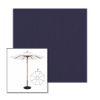 Picture of Captain Navy | 9' Wood Frame Market Umbrella Sunbrella® Awning Fabric