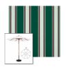 Picture of Forest Green Fancy | 9' Wood Frame Market Umbrella Sunbrella® Awning Fabric