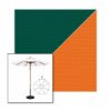Picture of Forest Green Tuscan | 9' Wood Frame Market Umbrella Sunbrella® Awning Fabric