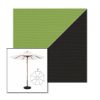 Picture of Ginkgo Black | 9' Wood Frame Market Umbrella Sunbrella® Awning Fabric