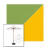 Picture of Ginkgo Sunflower | 9' Wood Frame Market Umbrella Sunbrella® Awning Fabric