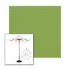 Picture of Ginkgo | 9' Wood Frame Market Umbrella Sunbrella® Awning Fabric
