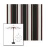 Picture of Hatteras Raven | 9' Wood Frame Market Umbrella Sunbrella® Awning Fabric