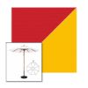 Picture of Jockey Red Yellow | 9' Wood Frame Market Umbrella Sunbrella® Awning Fabric