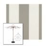 Picture of Manhattan Fog | 9' Wood Frame Market Umbrella Sunbrella® Awning Fabric