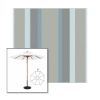 Picture of Marco Blue Grey | 9' Wood Frame Market Umbrella Sunbrella® Awning Fabric