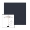 Picture of Navy | 9' Wood Frame Market Umbrella Sunbrella® Awning Fabric