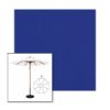 Picture of Ocean Blue | 9' Wood Frame Market Umbrella Sunbrella® Awning Fabric
