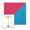 Picture of Pink Azure | 9' Wood Frame Market Umbrella Sunbrella® Awning Fabric