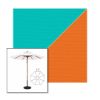 Picture of Aruba Tuscan | 11' Wood Frame Market Umbrella Sunbrella® Awning Fabric