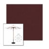Picture of Black Cherry | 11' Wood Frame Market Umbrella Sunbrella® Awning Fabric