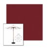 Picture of Burgundy | 11' Wood Frame Market Umbrella Sunbrella® Awning Fabric