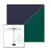 Picture of Captain Navy Forest Green | 11' Wood Frame Market Umbrella Sunbrella® Awning Fabric