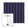 Picture of Cooper Navy | 11' Wood Frame Market Umbrella Sunbrella® Awning Fabric