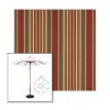 Picture of Eastland Redwood | 11' Wood Frame Market Umbrella Sunbrella® Awning Fabric