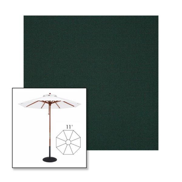 Picture of Ivy | 11' Wood Frame Market Umbrella Sunbrella® Awning Fabric