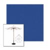 Picture of Mediterranean Blue | 11' Wood Frame Market Umbrella Sunbrella® Awning Fabric