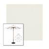 Picture of Natural | 11' Wood Frame Market Umbrella Sunbrella® Awning Fabric