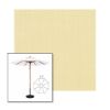 Picture of Parchment | 11' Wood Frame Market Umbrella Sunbrella® Awning Fabric