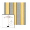 Picture of Rodanthe Metallic | 11' Wood Frame Market Umbrella Sunbrella® Awning Fabric