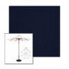 Picture of Royal Navy | 11' Wood Frame Market Umbrella Sunbrella® Awning Fabric
