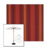 Picture of Saxon Chili | 11' Wood Frame Market Umbrella Sunbrella® Awning Fabric