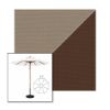 Picture of Taupe True Brown | 11' Wood Frame Market Umbrella Sunbrella® Awning Fabric