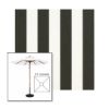 Picture of Beaufort Classic | 5.5' Wood Square Frame Market Umbrella Sunbrella® Awning Fabric