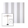 Picture of Beaufort Cloud | 5.5' Wood Square Frame Market Umbrella Sunbrella® Awning Fabric